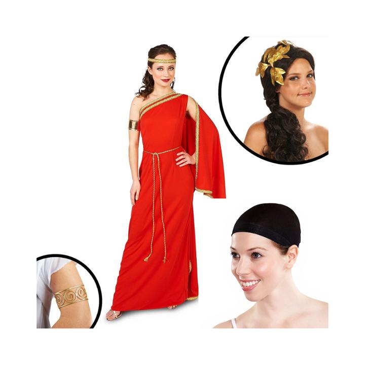Royal Ruby Toga Adult Costume Kit