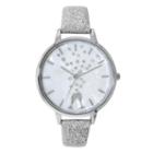 Holiday Whimsy Womens Silver Tone Strap Watch-18115