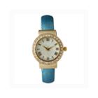 Olivia Pratt Womens Gold-tone And Blue Cuff Watch