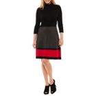 Ronni Nicole 3/4 Sleeve Fit & Flare Dress-petites