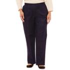 Alfred Dunner Gypsy Moon Denim Flat Front Pants-plus