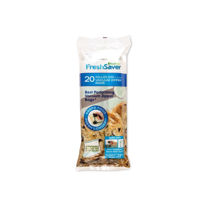 Foodsaver Vacuum Zipper Gallon Bags, 20 Count