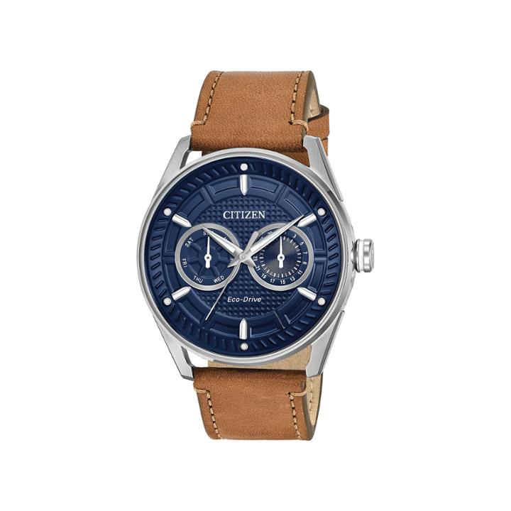 Drive From Citizen Mens Brown Strap Watch-bu4020-01l