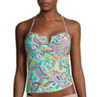 Arizona Rock Muse Paisley Bandeaukini Swim Top - Juniors
