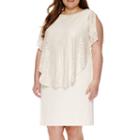 Studio 1 Woven Lace Overlay Dress - Plus