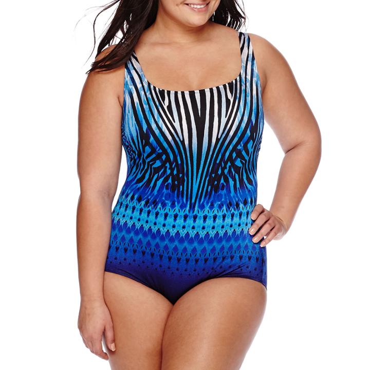 Robby Len By Longitude Allure U-back One-piece Tank Swimsuit - Plus