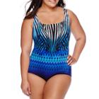 Robby Len By Longitude Allure U-back One-piece Tank Swimsuit - Plus