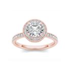 Womens 1 1/2 Ct. T.w. Genuine Round White Diamond 14k Gold Engagement Ring