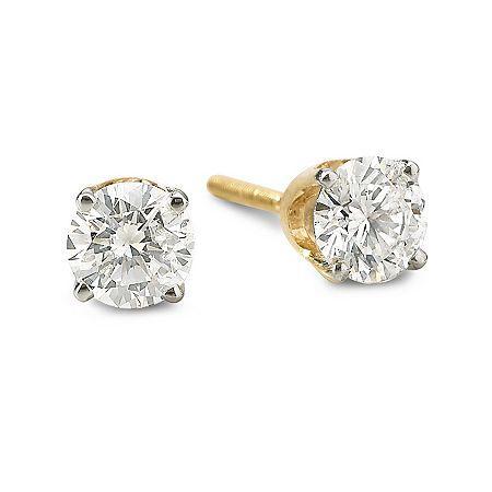 Round Diamond Studs 3/4 Ct. T.w.