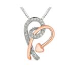 1/8 Ct. T.w. Diamond Heart And Arrow Pendant Necklace