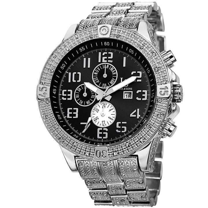 Italian Shoemakers Mens Silver Tone Strap Watch-j-78ssb