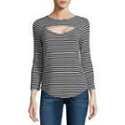 Belle + Sky Open Front 3/4 Sleeve Bodycon Top