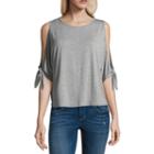 Belle + Sky 3/4 Slit Sleeve Top