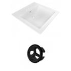 21.5-in. W 3h4-in. Ceramic Top Set In White Color