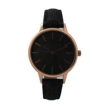 Olivia Pratt Womens Black Strap Watch-d60037black