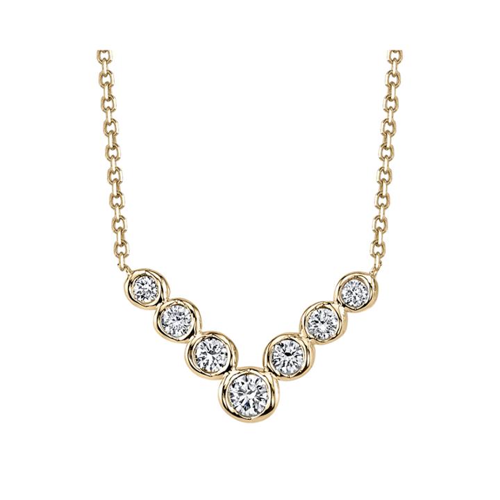 Sirena 1/4 Ct. T.w. Diamond 14k Yellow Gold Necklace