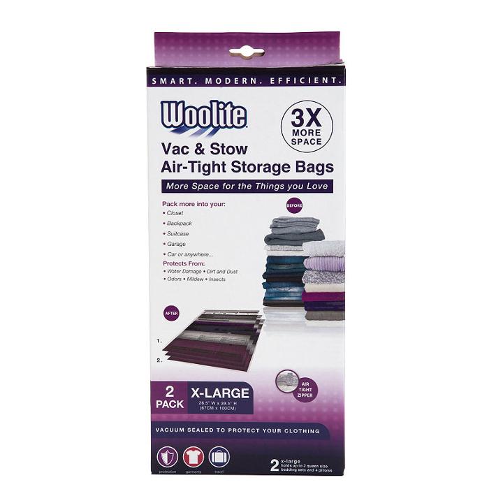 2 Piece Xl Vacuum Storage Bags 26.5 X 39.5