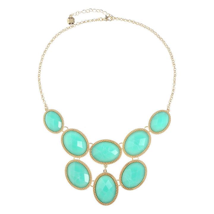 Monet Jewelry Green Statement Necklace