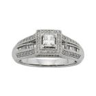 1/2 Ct. T.w. Diamond 10k White Gold Princess-cut Bridal Ring