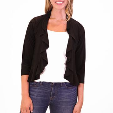 Nina Leonard Chiffon Back Bolero