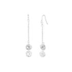 A.n.a Cubic Zirconia Silver-tone Chain Drop Earrings