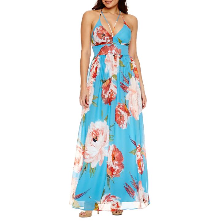 Bisou Bisou Sleeveless Floral Maxi Dress
