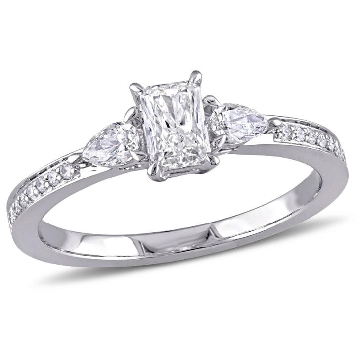 Womens 5/8 Ct. T.w. Genuine Multi-shape White Diamond 14k Gold Engagement Ring