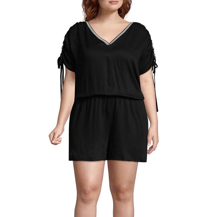 Project Runway Long Sleeve Romper-plus