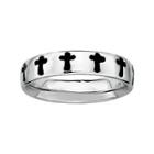 Personally Stackable Sterling Silver Cross Stackable Ring