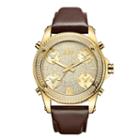 Jbw 18k Gold-plated Stainless-steel Jet Setter Mens Gold Tone Strap Watch-j6354a