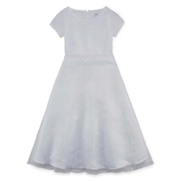 Lavender By Us Angels Communion Dress Short Sleeve Party Dress