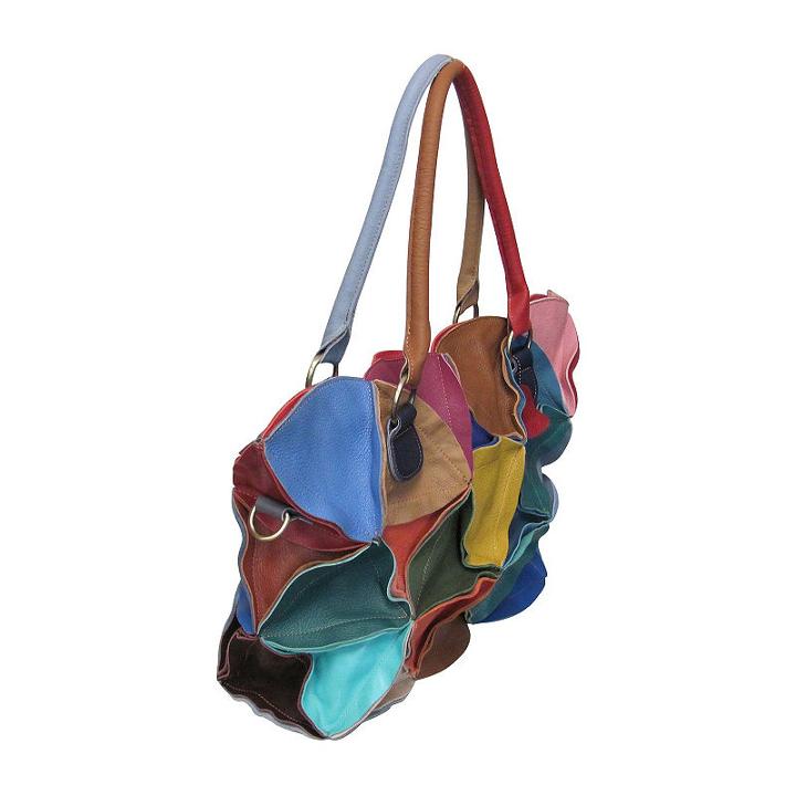 Amerileather Lotus Leather Tote Bag