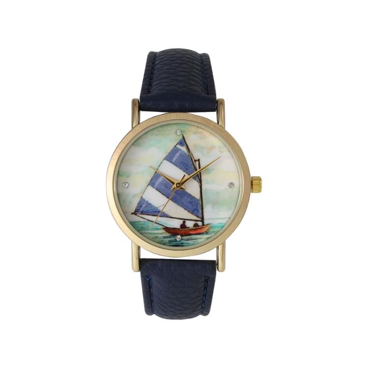 Olivia Pratt Womens Blue Strap Watch-15009navy
