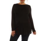 24/7 Comfort Apparel Sexy Lace Tunic Top Plus