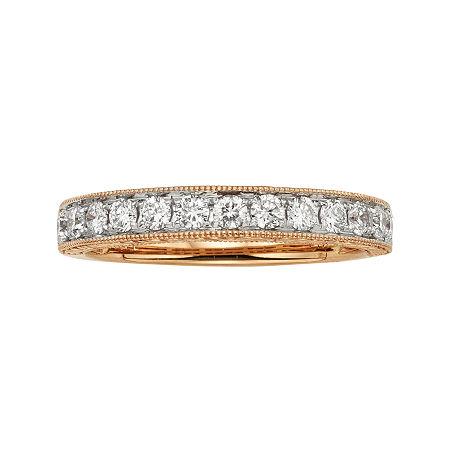 1/2 Ct. T.w. Certified Diamond 14k Rose Gold Wedding Band