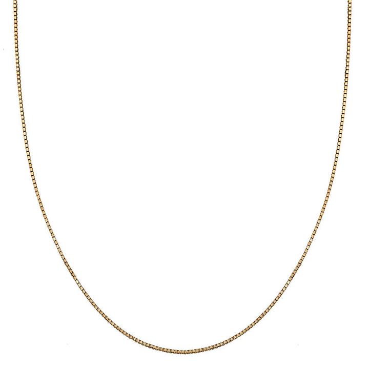 Silver Treasures Gold Over Silver 20 Inch Chain Necklace