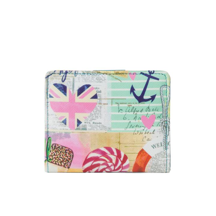Mundi Mini Beach Print Bi-fold Wallet