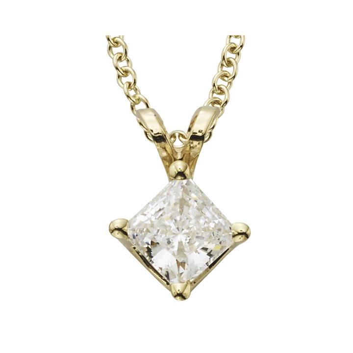 1/2 Ct. T.w. Certified Diamond 14k Yellow Gold Pendant