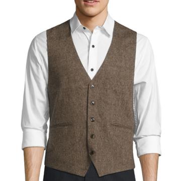 Wd. Ny Brown Donegal Vest
