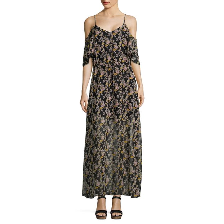 I Jeans By Buffalo Cold Shoulder Maxi Dress