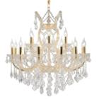 Maria Theresa Collection 19 Light 2-tier Clear Crystal Chandelier