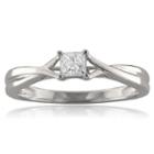 Promise My Love Womens 1/4 Ct. T.w. Diamond White Promise Ring