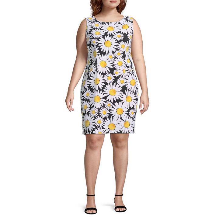 Ronni Nicole Sleeveless Floral Shift Dress - Plus