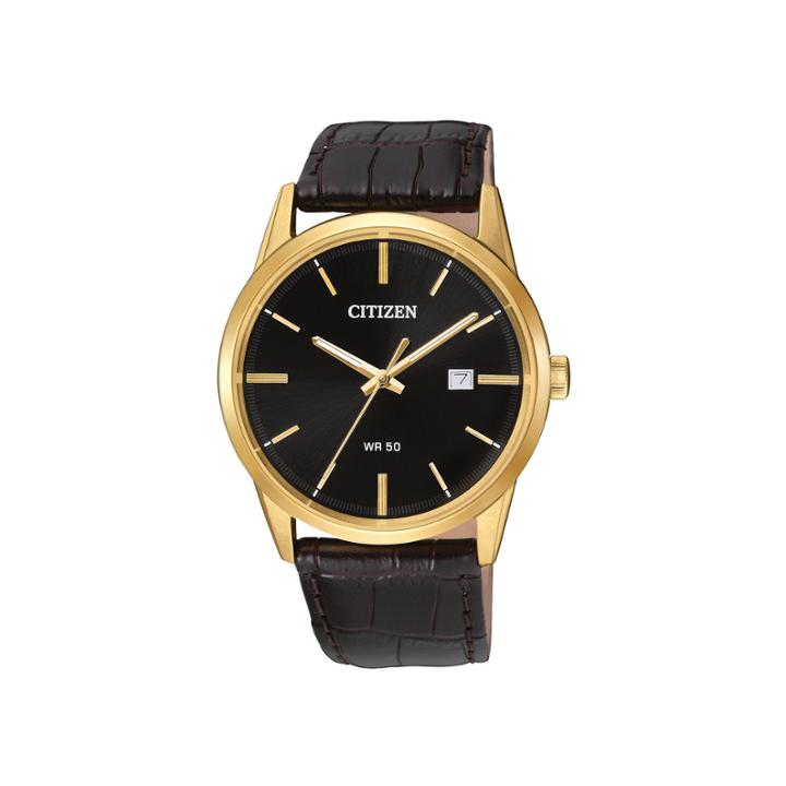 Citizen Quartz Mens Brown Strap Watch-bi5002-06e