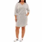 City Streets 3/4 Sleeve Sweater Dress - Plus