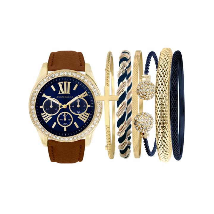 Fashion Watches Womens Brown Watch Boxed Set