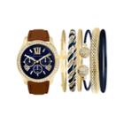 Fashion Watches Womens Brown Watch Boxed Set