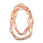 Womens Multi Color Pearl Sterling Silver Strand Necklace