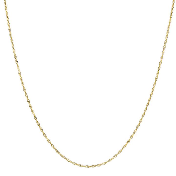 10k Gold Rope 20 Inch Chain Necklace