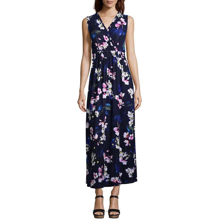 Spense Sleeveless Floral Maxi Dress